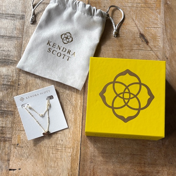 New Kendra Scott Ari Heart Multi Strand Necklace - Picture 3 of 6